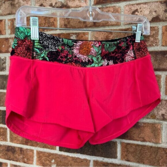 Lululemon Speed Up Short *2.5" Fuchsia Pink / Zen Garden Multi - Picture 3 of 9